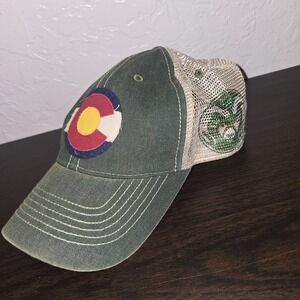 Colorado Flag CSU CAM Trucker Hat Mesh Baseball Cap Snapback Adjustable Legacy